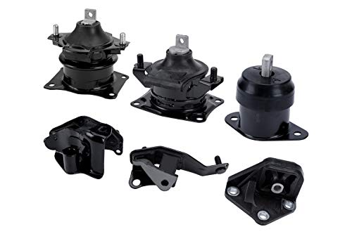 Engine Motor and Transmission Mount Set of 6 - Fits Honda Accord 2003-2007 2.4L