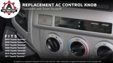 AC Climate Control Knob - Replaces 55900-04020 - Fits Toyota Tacoma