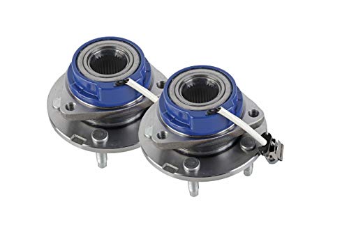 Front Wheel Bearing - Set of 2 - Compatible with Chevy, Buick, Cadillac, Oldsmobile, Pontiac - Impala, Monte Carlo, Century, Grand Prix, Replaces 513121, 12429203, 88964168 - ABS - Hub Assembly