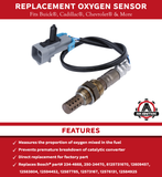 Replacement Oxygen Sensor - Compatible with Buick, Cadillac, Chevy, GMC, Isuzu, Pontiac and Saturn Vehicles - Enclave, Escalade, Impala, Silverado 1500, Sierra, Yukon, Outlook - Replaces 234-4668