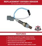 Replacement Oxygen Sensor - Replaces 234-9005, 36531-PRB-A01, 36531-PLE-305 - Compatible with Acura and Honda Vehicles - RSX, CR-V, Civic 2001, 2002, 2003, 2004, 2005- 2.0L, 1.7L, 1.3L
