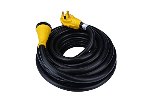 50 Amp 50 Feet RV Power Extension Cord - NEMA 14-50P Male to NEMA SS2-50R Female