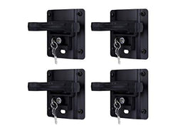 Bed Tie Down Anchor Set of 4 with Plate Brackets and Bolts - Compatible with Ford F-150, F-250 and F-350 Super Duty - Replaces FL3Z-99000A64-B, FL3Z99000A64B - Boxlink Tiedown Cleats, Clamps