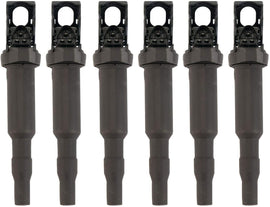 Ignition Coil Pack Set of 6 - Replacement for Bosch 0221504470 - Fits BMW Vehicles