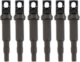 Ignition Coil Pack Set of 6 - Replacement for Bosch 0221504470 - Fits BMW Vehicles