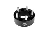 Wheel Spacer Set of 4 Black - 2" Inches 5x4.5 to 54.5 Bolt Pattern - 5x114.3mm Lug Centric 1/2-20 Hub Bore 82.5mm - Compatible with Jeep and Ford - Wrangler YJ, TJ, Liberty, Cherokee, Mustang, Ranger