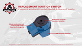 Replacement Automotive Ignition Key Starter Switch by AA Ignition - Compatible with Ford, Lincoln Mazda & Mercury Vehicles - Engine & Electronics Activator - Replaces Part Numbers 98AZ11572A, 924-867