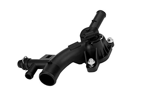 Engine Coolant Housing Water Outlet with Sensor - Compatible with Chevy Cruze, Sonic, Trax and Buick Encore 1.4L - Replaces 25193922, 15-11105, 902-846, 55565334, 1511105, 902846
