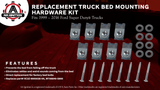 Replacement Bed Mounting Hardware Kit - Compatible with Ford Trucks - F250, F350, F450, F550 Super Duty 1999-2016 - Replaces W706640-S900, XC3Z-9900038-AA, 924-311, 924311, W708770S436