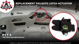 Replacement Tailgate Trunk Latch Lock Actuator - Compatible with Hyundai Elantra 2011, 2012, 2013, 2014, 2015, 2016 - Replaces 81230-3X010, 719-901, 812303X010 - Integrated Liftgate Latch Assembly