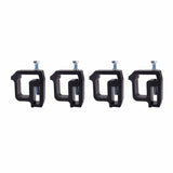 Truck Camper Mounting Clamps Set of 4 - Compatible with Chevy, Ford, Dodge and Toyota Trucks - Tundra, Dakota, Ram, Sierra, Silverado, Avalanche, F150, 1500, 2500, 3500 - Universal Camper Shell Lock