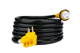 AA Ignition 50 Amp 25 Feet RV Power Extension Cord - NEMA 14-50P Male to NEMA SS2-50R Female - 125V/250V Cable Molded Connector and Twist Lock - Camper Van, Trailers, Motorhome, Caravan, Generator