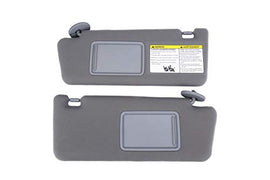 Driver and Passenger Side Sun Visor Set Gray - Fits Toyota Tacoma 2005-2012