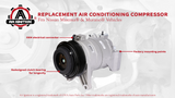 Replacement A/C Compressor Air Conditioning Control - Compatible with Nissan Murano, Maxima, Quest, Pathfinder 3.5L 2009-2014 - Replaces 92600JP01C, 10000652, FG671, 11319C - AC Compressor For Car