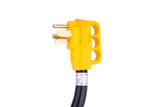 AA Ignition 50 Amp 25 Feet RV Power Extension Cord - NEMA 14-50P Male to NEMA SS2-50R Female - 125V/250V Cable Molded Connector and Twist Lock - Camper Van, Trailers, Motorhome, Caravan, Generator
