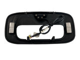 Replacement Tailgate Latch Handle Trim Bezel with Backup Rear View Camera - Compatible with Chevy and GMC Vehicles - 1999, 2000, 2001, 2002, 2003, 2004, 2006, 2007 Silverado and Sierra - Black