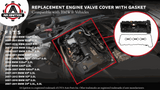 Replacement Engine Valve Cover with Gasket - Compatible with BMW - 2007-2013 - 2.5L, 3.0L - N51 & N52 Engines, 128i, 323i, 328i, 328xi, 525xi, 528i, 528xi, 530i, 530xi, X3, X5, Z4 Replaces 11127552281