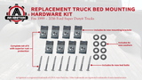 Replacement Bed Mounting Hardware Kit - Compatible with Ford Trucks - F250, F350, F450, F550 Super Duty 1999-2016 - Replaces W706640-S900, XC3Z-9900038-AA, 924-311, 924311, W708770S436