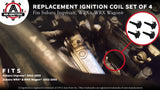 Ignition Coil Pack Set of 4 - Subaru Impreza WRX, WRX Wagon - Replaces# 22433AA421