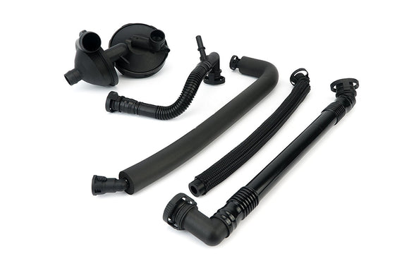 Crankcase Vent Valve Breather Hose Kit for BMW E46, E39, E60 - 5 Piece Value Kit
