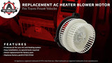 AC Heater Blower Motor - Fits Toyota Prius 2001-2009 - Replaces 87103-47020