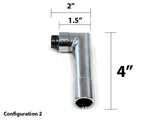 90 Degree Angled O2 Check Engine Light CEL Fix Oxygen Spacer Exhaust Extension