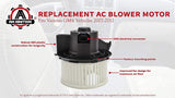AC Blower Motor - Replaces 15-81786, 22810567 - Fits Enclave, Silverado, Acadia & More