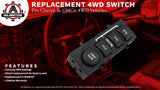 4WD 4x4 Switch - Replaces 901-072, 19168767 - Fits Chevrolet & GMC Vehicles
