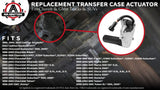 Transfer Case 4x4 Actuator- Replaces# 12474401, 600-901 - Fits GM 4WD Vehicles
