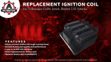 Ignition Coil Pack - Replaces 06A905097A - Compatible with Jetta, Beetle, Volkswagen Golf 2.0L Vehicles - Fits 2001, 2002, 2003, 2004, 2005 Models