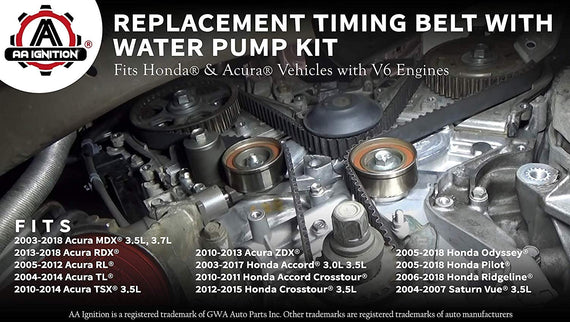 Water Pump Replacement 2006 Honda Pilot Timing Marks 2005-2015