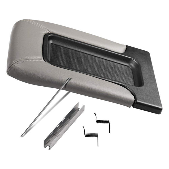 Center Console Lid Kit Gray - Replaces# 19127364 - Fits 01-07 Chevy & GM Trucks
