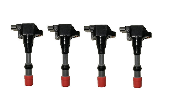 Ignition Coil Pack Set of 4 - 2003-2011 Honda Civic 1.3L Hybrid Replaces# 30521-PWA-S01