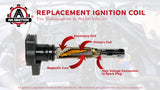 Ignition Coil - Replaces 07K905715F, 06H 905 115B - Compatible with Volkswagen & Audi Vehicles - MK5 and MK6 GTI, Rabbit, Golf, A4, A5, A6, A7, Q5, TT, R8 Coils