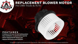 AC Heater Blower Motor - Fits GM - Replaces# 35143, 1581647, PM2728, 15-81647, 89019321