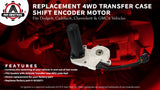 4WD Transfer Case Shift Encoder Motor - Replaces# 19125571 - For Chevy & GMC