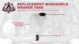 Windshield Washer Reservoir Tank - Replaces# 85315-02030 - Fits Corolla & Prizm