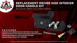 Interior Door Handle Kit, Front Driver Side - Replaces 80374, 20833606 - Compatible with Chevy, GMC, Cadillac Vehicles - Silverado, Tahoe, Suburban, Avalanche, Sierra, Yukon, XL, Escalade 2007-2014